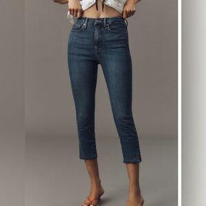 Good American Good Capri Mid-Rise Skinny w/ Calf Length Leg Jeans Size 6 NWT